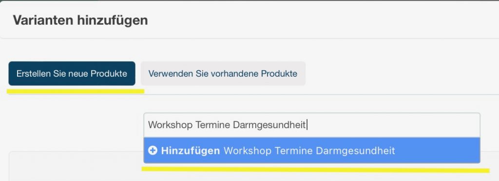 Partner Dashboard: Neue Termin Varianten für Workshops erstellen Teil 3/4